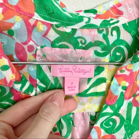 Lilly Pulitzer Mariposa Swiss Dot Top - Picture 4 of 6